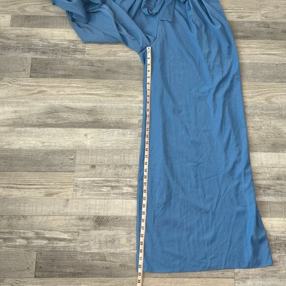 Goodtime USA NWT Wide Leg Jumpsuit Dolman Sleeve, Tie Belt, V-Neck D47 - Picture 6 of 11